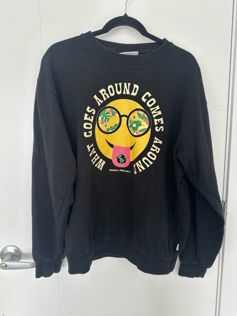 Parks Project What Goes Around Comes Around Organic Sweatshirt Black L